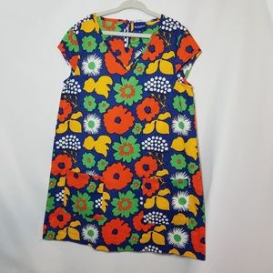 Marimekko for Target Blue floral Girls dress M